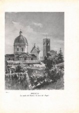 Stampa antica BRESCIA CUPOLA