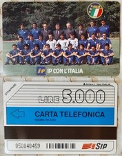 Scheda IP CON L'ITALIA - L. 5.000 - nuova - G 64
