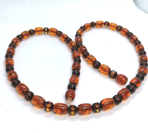 Collana ambra naturale perle