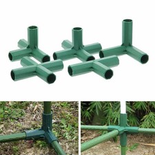 5x Plastic Garden Plant Awning Joints Connector Frame Greenhouse Bracket Part