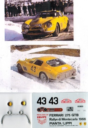 Transkit ferrari 275 gtb - 1/43,