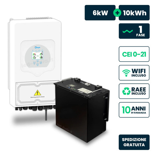 Kit fotovoltaico 6kw monofase - kit,