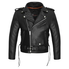 Giacca biker uomo in pelle
