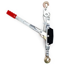 Paranco a leva max 4000 kg 3 m 2 ganci di carico Argano manuale a fune