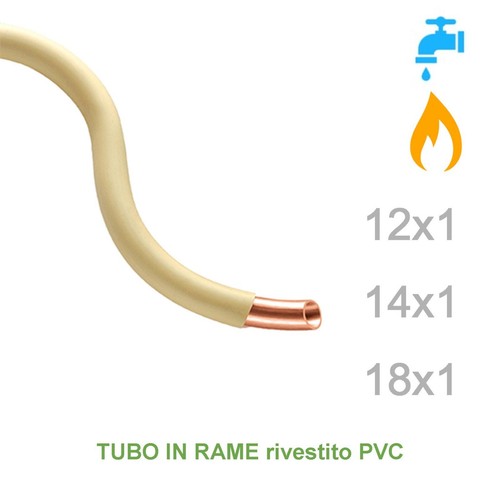 Tubo rame rivestito - tubo, in