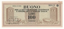 100 LIRE BUONO SOTTOSCRIZIONE