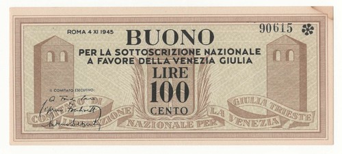100 lire buono - 100,