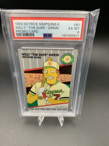 1994 skybox simpsons willy - simpsons,