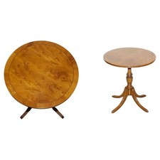 VINTAGE YEW WOOD SIDE END WINE