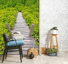 Carta da parati 3D verde