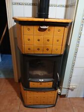 stufa a legna con forno LINCAR MONELLA 175 N 10 KW - Rivestimento in ceramica Si