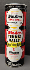 RARA PALLINE DA TENNIS WINSTON vintage anni 70 nuove palline gialle made in England sigillate