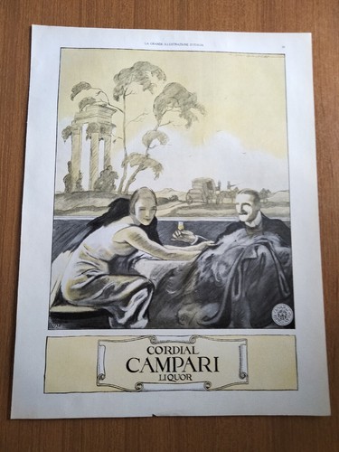 1924 originale raro campari - originale,
