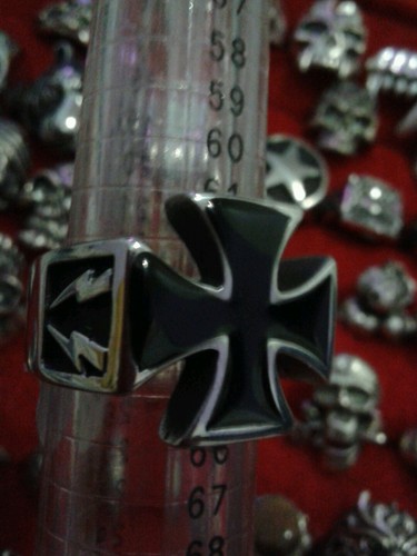 Anello croce malta acciaio - malta,