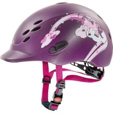 Casco d'equitazione Uvex per bambini ONYXX PRINCESS berry mat misura 3XS-XS