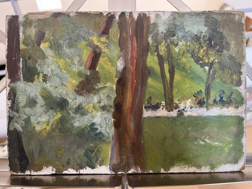 Dipinto olio cartone - dipinto, su