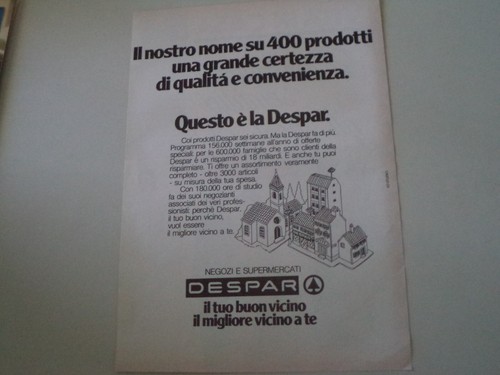 Advertising pubblicità 1980 - pubblicità,