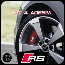 KIT 4 ADESIVI AUDI RS  Per pinze brembo 6 pompanti