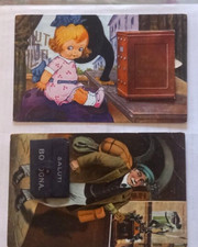 2 CARTOLINE A VALIGETTA CON