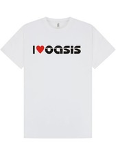 T-shirt I LOVE OASIS / UNISEX / INDIE / MUSICA ROCK / COMPLEANNO / NATALE / tutte le taglie