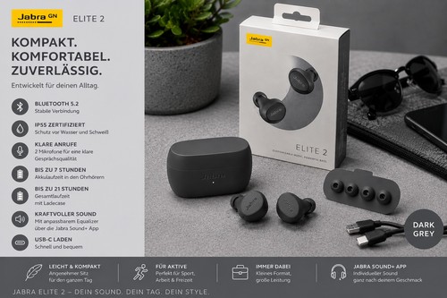 Jabra elite dark grey - jabra,