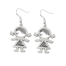 Orecchini con Bimba 24 x 33mm