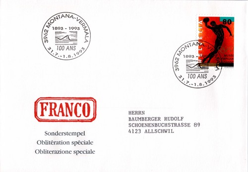 Svizzera lettera sst - lettera,