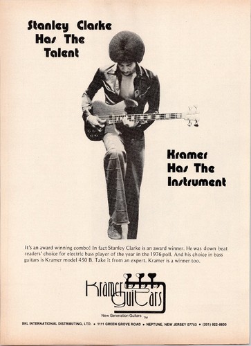 Kramer guitars stanley - stanley, clarke