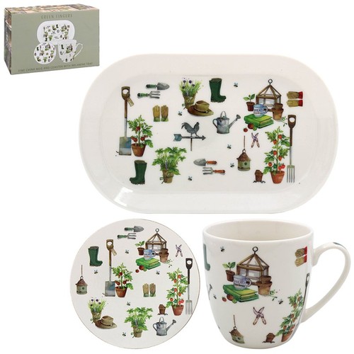 Set snack dita verdi - , tazza