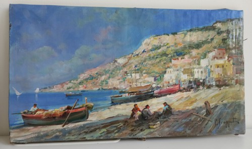 Pescatori sulla marina - , di