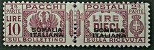 ITALIA SOMALIA Pacchi n.64 cv 720$ MH* - FIRMATO