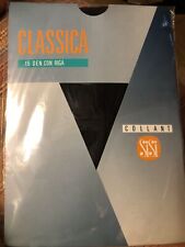 Collant Vintage Sexy SiSi Mis. 1 Col.Nero con Riga Posteriore Tallone Piramidale