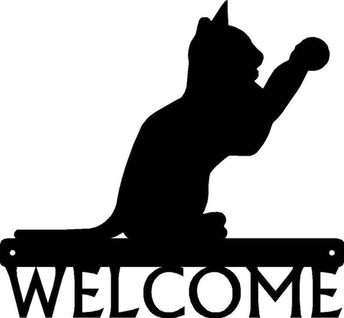 Insegna benvenuto cat - insegna, #15