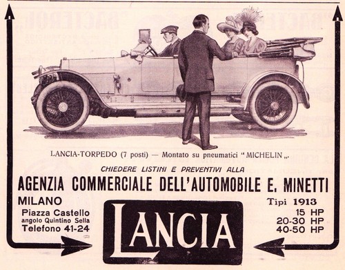Pubblicita 1913 lancia - pubblicita',