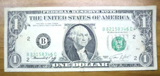 Banconota one dollar b - $1,