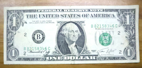 Banconota one dollar b - banconota,