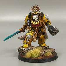 Imperiale Fists Capitano IN Terminator Armour Dipinto Space Marines Warhammer