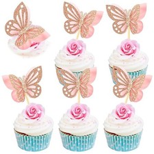 Cake Toppers Farfalle 12 pezzi