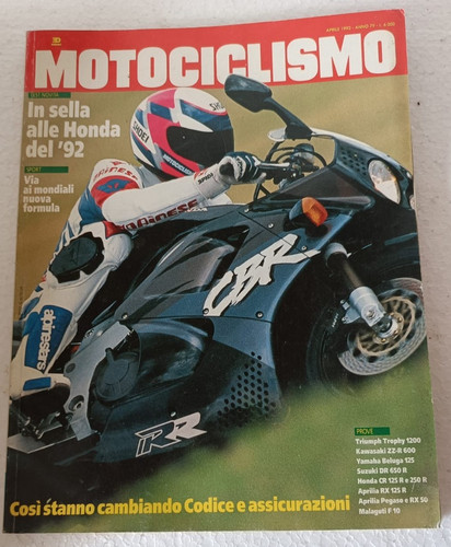 Motociclismo 1992 aprilia - 1992,