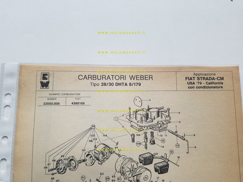 Weber carburatore dhta - weber, 28/30