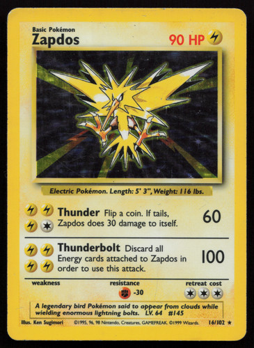 Zapdos 016 102 set - zapdos,