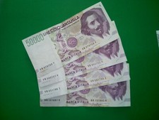 4 Banconote Repubblica 50,000