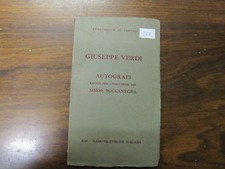 Opuscolo giuseppe verdi - opuscolo,