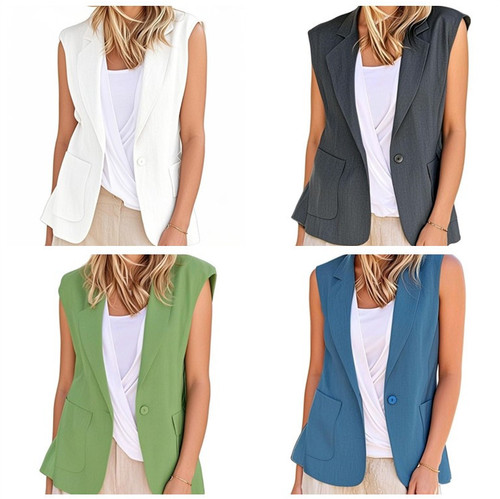 Gilet donna elegante - , bavero