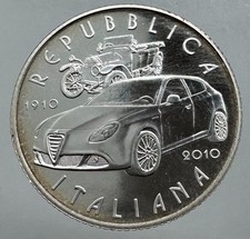 Europa - Italia - 5 Euro 2010 Centenario Alfa Romeo - Senza Confezione Ag.