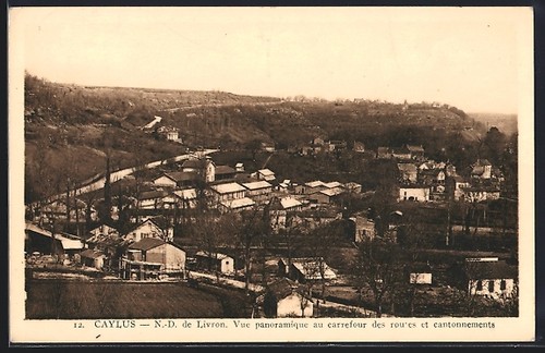 Cpa caylus vue - vue, panoramique
