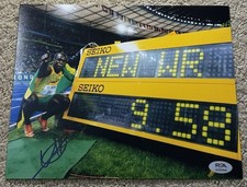 Usain Bolt autografo firmato