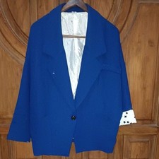 Blazer donna blu scuro - blazer,