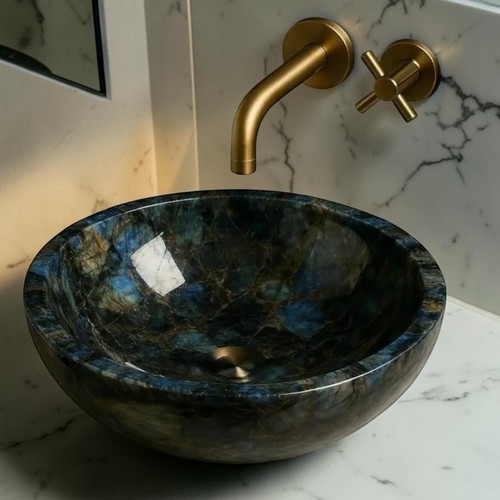 Lavabo rotondo labradorite - lavabo,