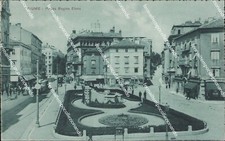 au200 cartolina fiume piazza regina elena croazia